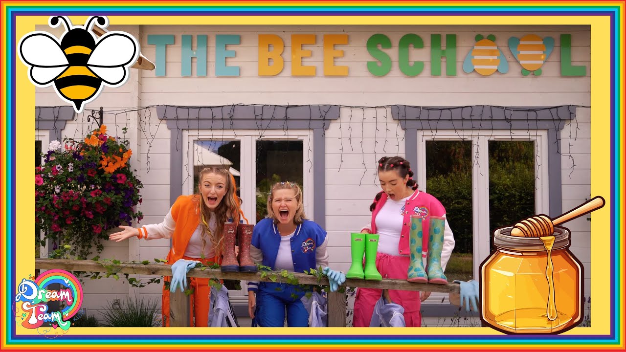 Learn all about Bees and how they make honey with Dream Team Kids | Educational videos for Kids