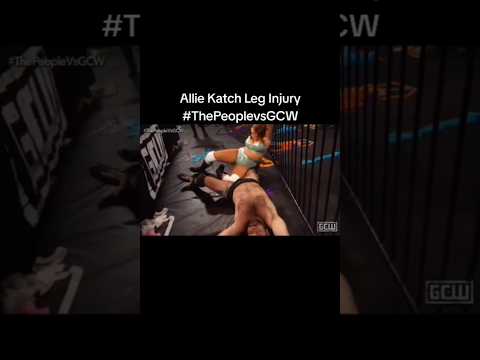 Allie Katch leg injury! #ThePeoplevsGCW #wwe #wwe #wrestling #wweraw #smackdown #aew