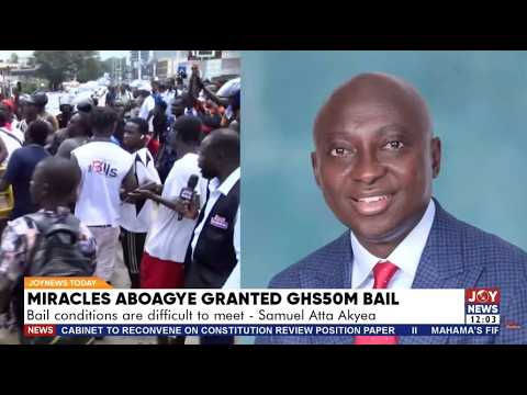 Dennis Miracles Aboagye remains in EOCO custody over GH¢50m bail conditions | JoyNews Today