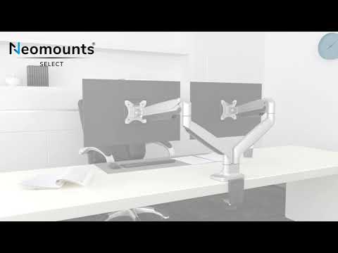 Neomounts NM-D750DSILVER Monitor Tischhalterung video preview