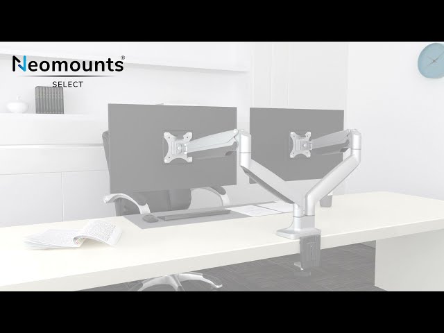 Video teaser voor Neomounts NM-D750DSILVER monitor desk mount