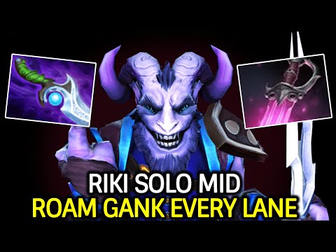 Riki Solo Mid – Diffusal + Khanda Roam Gank Every Lane Dota 2