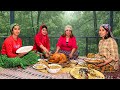 Village Girls Cooking In Northern Iran Stuffed Turkey Apple Pie Pumpkin Dessert