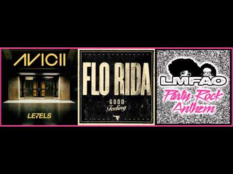 Flo Rida & LMFAO & Avicii - GOOD FEELING / PARTY ROCK / LEVELS