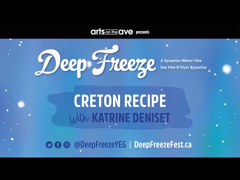 Deep Freeze Atelier - Creton (Meat Spread) Recipe with Katrine Deniset