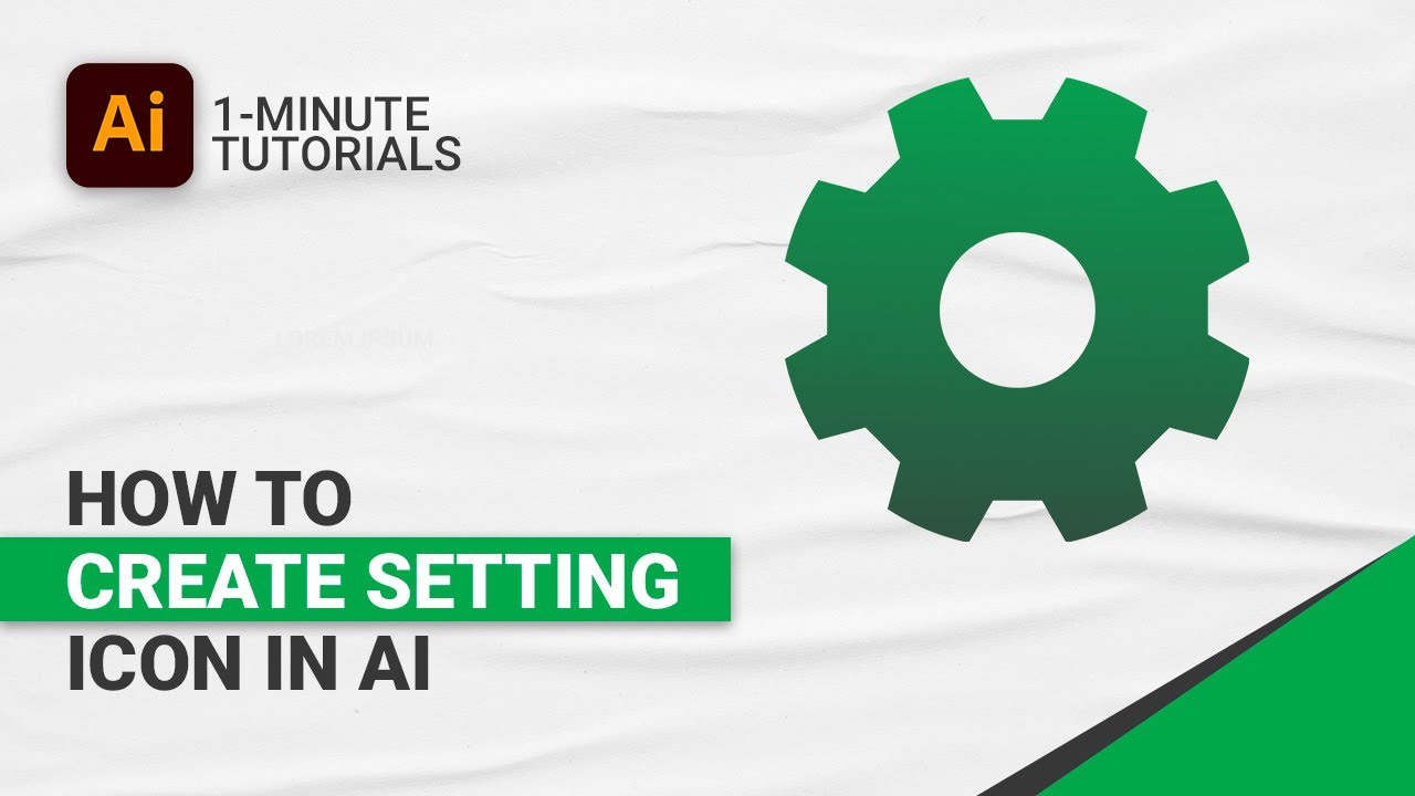 How To Create Cog / Settings Icon in Adobe Illustrator