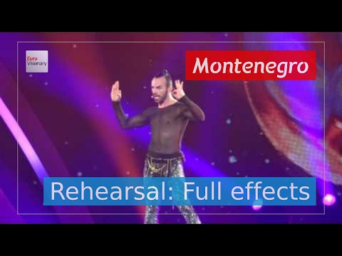 Slavko Kalezić - Space - Montenegro - Rehearsal (Full Effects) - Eurovision Song Contest 2017 (4K)