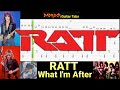 What I'm After - RATT - Guitar + Bass TABS Lesson