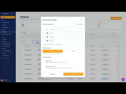 Tutoriel vidéo : Filtres et tri — Formation FacturesPro
