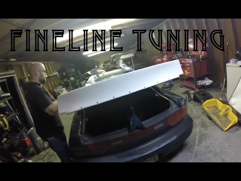 DIY Removable Duck Tail Wing on a 240sx