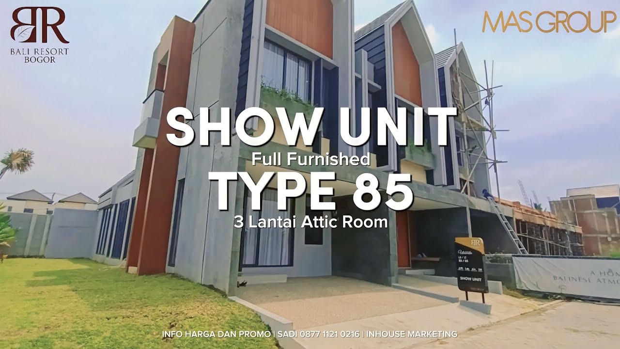 Type 85 Floor House in Bali Resort Bogor - Comfortable &amp; Green Living