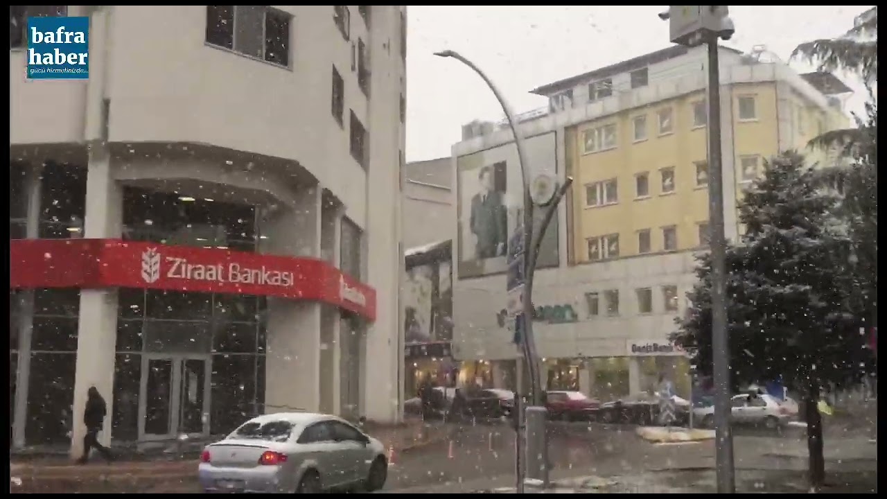 Bafra’ya Kar Tekrar Geldi