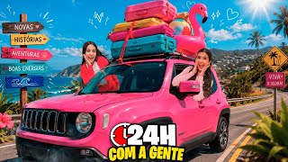 24H COM A GENTE EM UM DIA DE AULA QUE VAMOS VIAJAR !!! *Advinha o destino ?