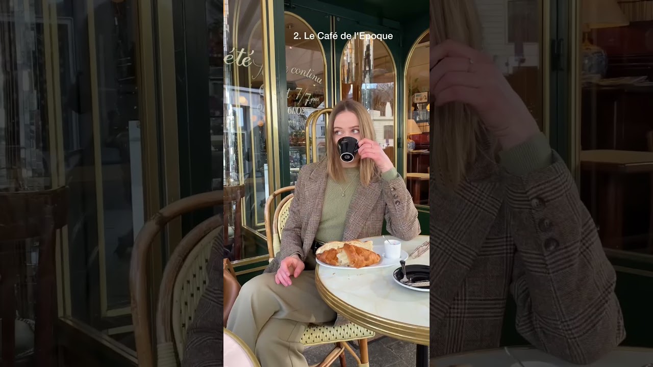 Favourite cafes for breakfast in Paris:1. Carrousel 2.Café de l’époque 3.Café de la Paix 4.Carette