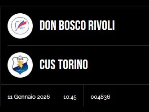 highlights  Don Bosco Rivoli VS CUS
