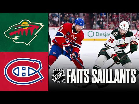 Wild vs Canadiens 20/01/26 | Faits saillants