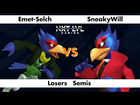 NXT LVL Gaming 8 - Losers Semis - Emet-Selch (Green Falco) vs SneakyWill (Red Falco) - SSBM Smash Me