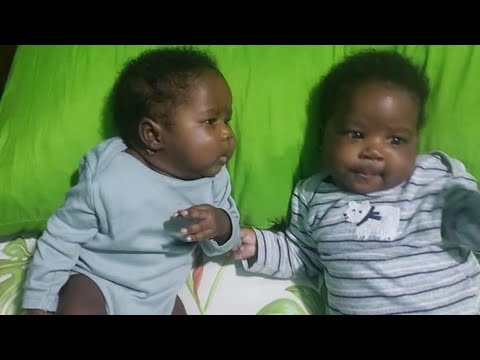 Kimberley Kush and her twin babies.