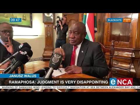 Waluś parole Ramaphosa says judgment is disappointing