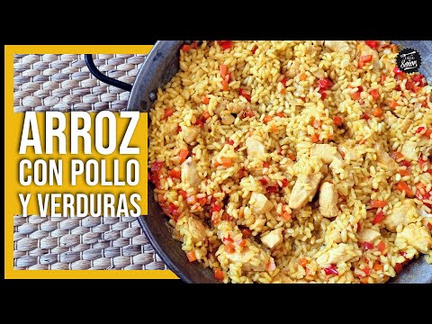 😋 Cómo hacer ARROZ CON POLLO Y VERDURAS 🥦 Receta sana y fácil
