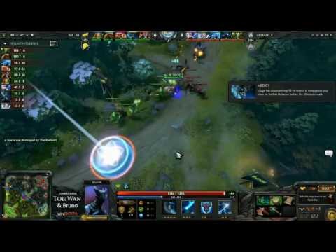 Na'Vi vs The Alliance Game 1 - StarLadder VII LAN Finals DOTA 2 - Tobi Wan & Bruno