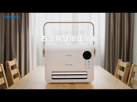 ｜Philips 飛利浦｜石磨烯壁掛暖風機｜陶磁居浴兩用電暖器｜可遙控