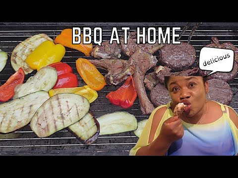 Cook and eat dinner with us | Daddy is cooking | BBQ AT HOME | Chinwe Uzoma
