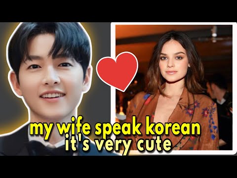 Excited Song Joong Ki talks about Katy Louise Saunders' Korean language skills and life in Italy
