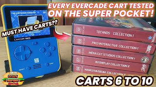 Every Evercade Cart Tested On The Super Pocket - Carts 6 to 10! Any Of These MUST Have Carts??