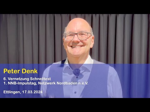 Peter Denk - 6. Vernetzung Schnelltest (Kurzinterview)