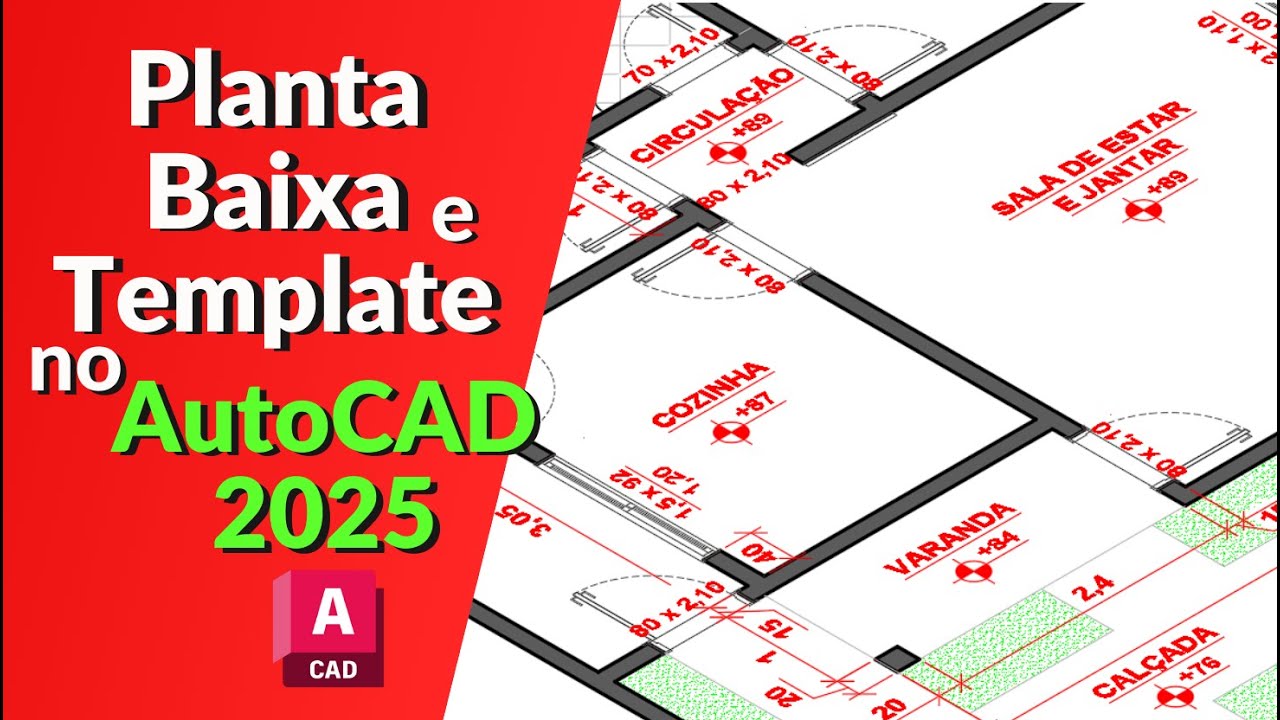 Planta Baixa no AutoCAD - Aprenda como Desenhar uma Planta Baixa Completa no AutoCAD