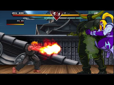 Street Fighter Evil Ryu & Evil Ken VS Abyss & Omega Red Epic Insane Amazing Fight Tag Team style