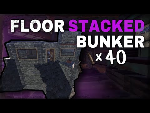 FLOOR STACKING BUNKER BASE DESIGN 2020 | Rust Base Build