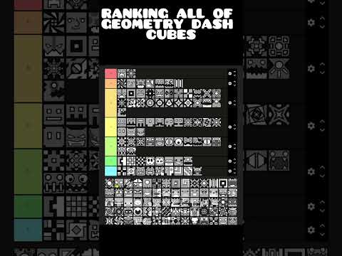 ranking all of geometry dash cubes  #gd #geometrydash #cubes  #trending #shorts