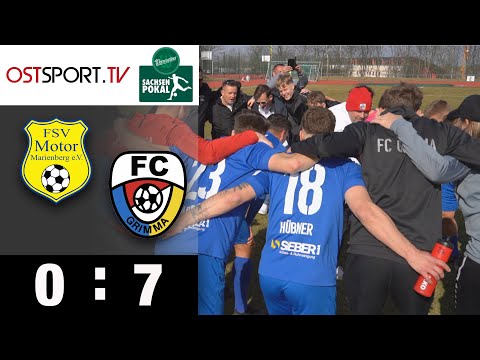 Jahrhundert-Szene! Stolper-Fail mit Folgen: Motor Marienberg - FC Grimma | Sachsenpokal