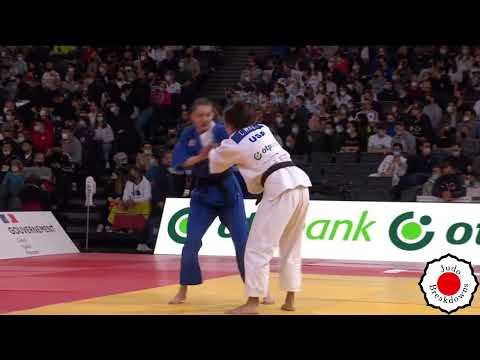 Chantal Wright vs. Katarzyna Sobierajska - U70 Women's Judo Grand Slam Paris 2022