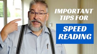 SPEED READING - 1 Tip to Improve Your Reading Speed