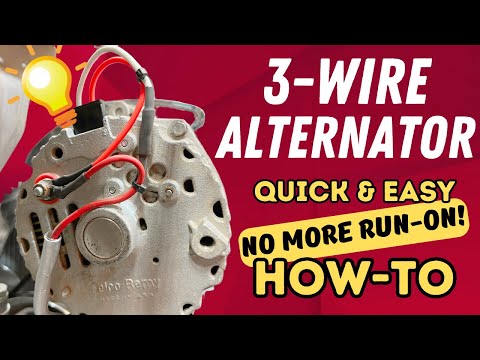 Set Up a 3 Wire Alternator! Quick and Easy Way to Make it Work On Any Car!