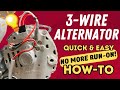 Set Up A 3 Wire Alternator Quick And Easy Way To Make It Work On Any Car