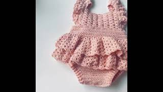 Download lagu Crochet baby romper dress mp3