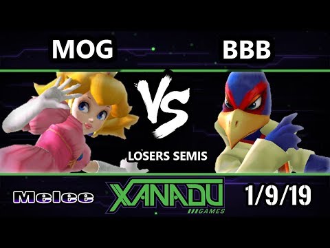 S@X 284 SSBM - MoG (Peach) Vs. BBB (Falco) Smash Melee Losers Semis
