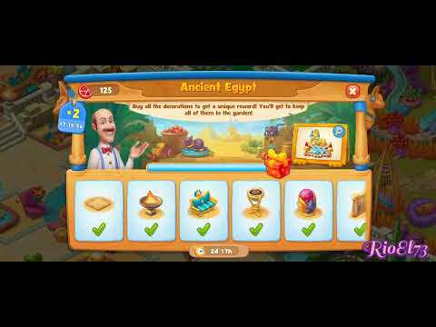 Gardenscapes Ancient Egypt ❤️ Gameplay