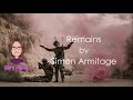 Remains by  Simon Armitage (detailed analysis)