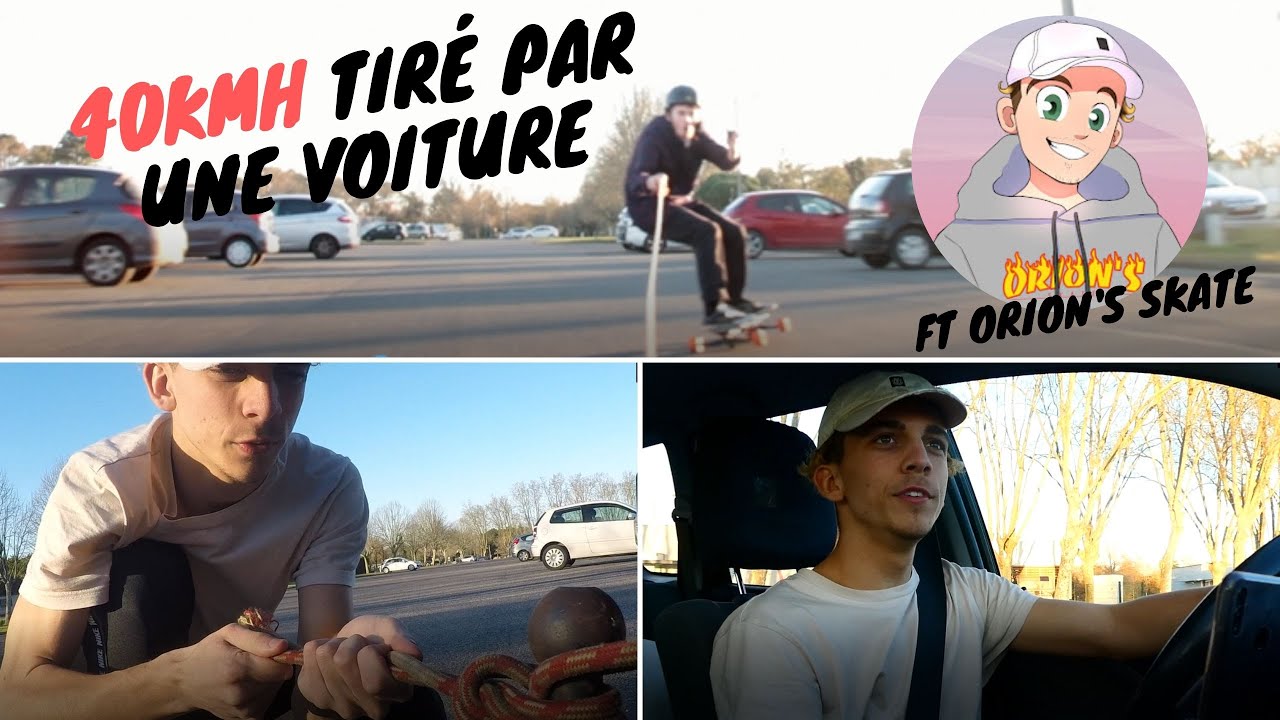 40kmh pulled by a CAR ! (ft Orion's Skate)