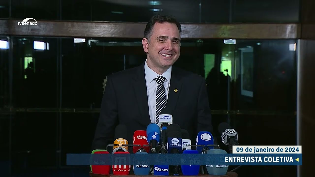 Rodrigo Pacheco diz que é importante construir solução de arrecadação que seja sustentável – 9/1/24