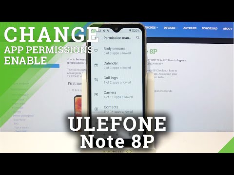 Manage App Permissions - ULEFONE Note 8P & Programs Customizations