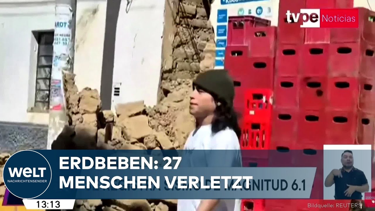 ERDBEBEN PERU: Stärke 5,8 erschüttert die Region Ica - 27 Menschen bei dem Beben verletzt