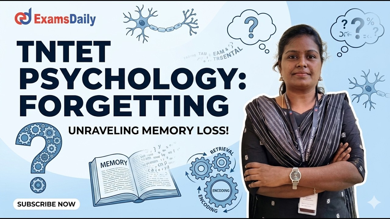TNTET 2026 - PSYCHOLOGY - FORGETTING