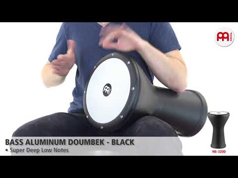 MEINL Percussion - MEINL Percussion - Bass Aluminum Doumbek, Black - HE-3200
