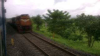 preview picture of video 'Shatabdi Express in Konkan Railway'